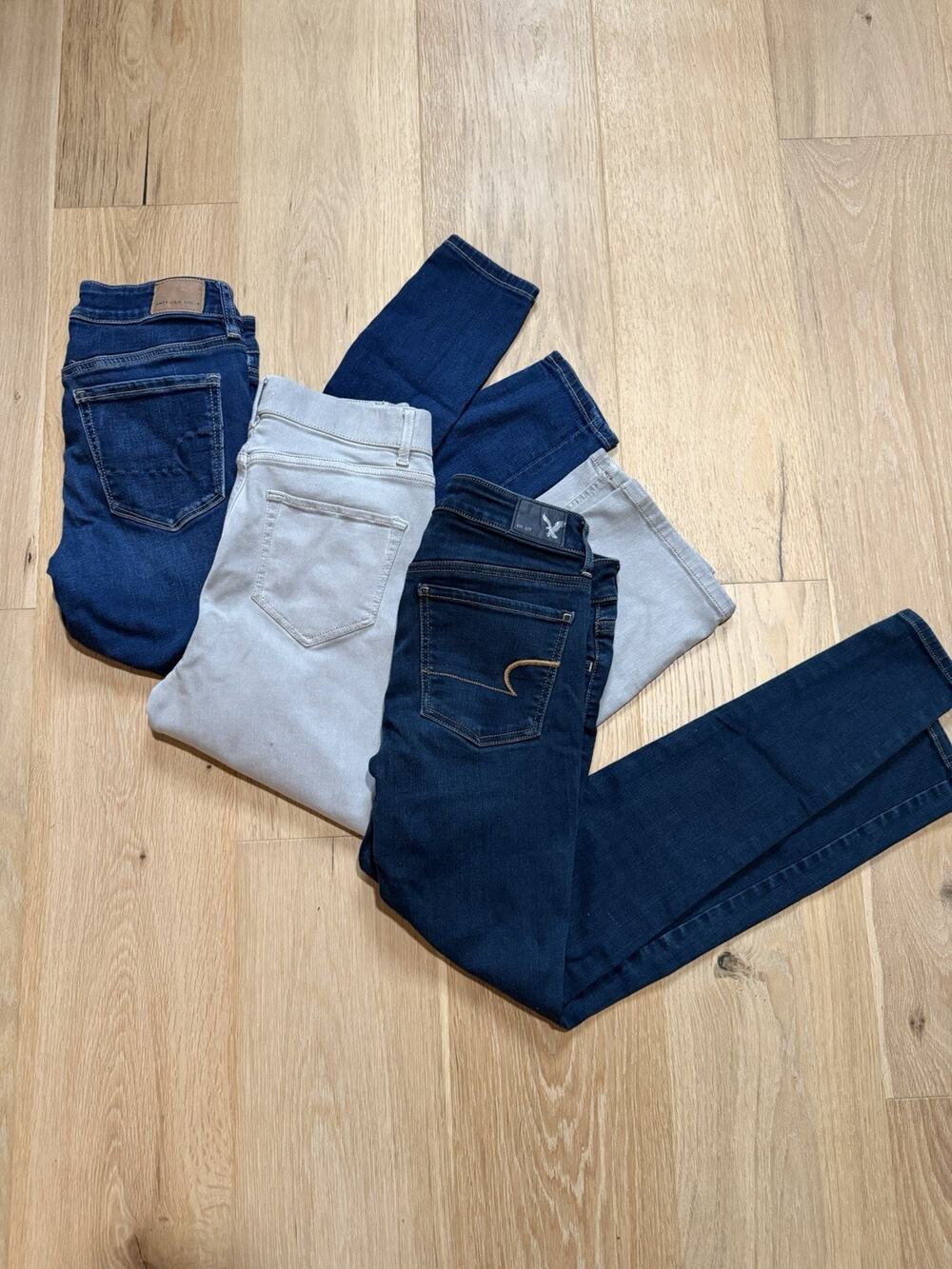 LOT of 3 American Eagle J Jill Jeans Size 4 S P Womens Juniors Jegging High Rise